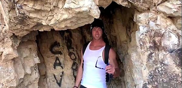  Outdoor public blowjob in a cave